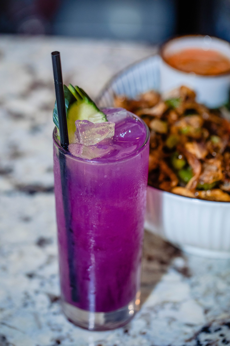 Handcrafted signature drink by mobile bartender Marcus Thomas